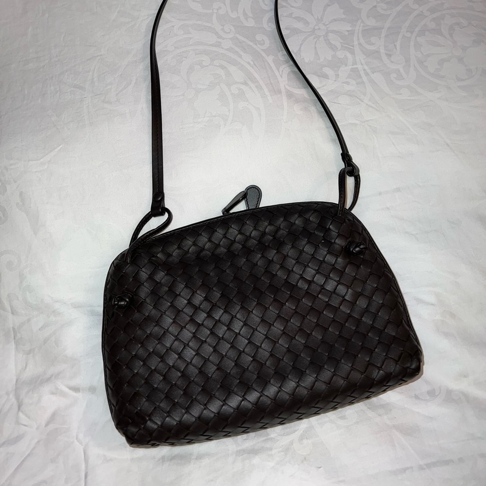 Bottega Veneta Nodini Intrecciato Leather Crossbody